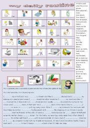 English Worksheet:  my daily routine