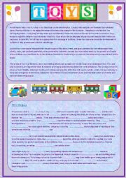 English Worksheet: TOYS