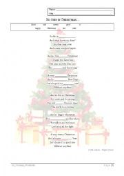 English Worksheet: So this is Christmas