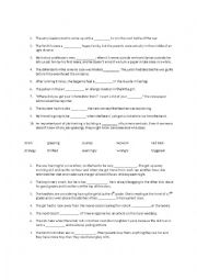 English Worksheet: English Vocab Worksheet