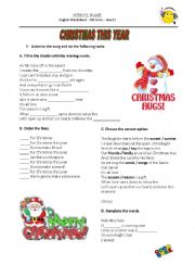 English Worksheet: Christmas This Year