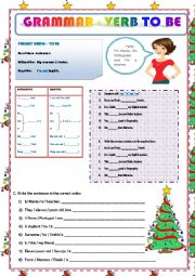 English Worksheet: VERB TO BE - PRESENT SIMPLE - AFFIRMATIVE AND NEGATIVE