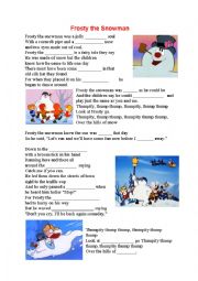 English Worksheet: Frosty the Snowman