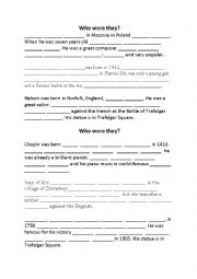 English Worksheet: Dictation