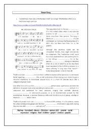 English Worksheet: Gospel Song