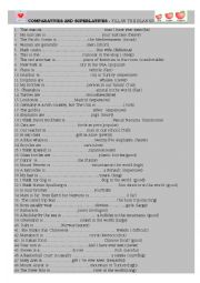 COMPARATIVES AND SUPERLATIVES 