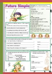 English Worksheet: FUTURE SIMPLE 