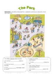 English Worksheet: The Park