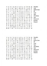 Prep and Landing - Naughty vs. Nice word search