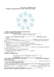 English Worksheet: 8th form module 3 lesson 2 The party is on. 