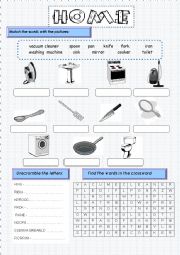 English worksheet: Everyday use items