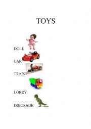 English Worksheet: TOYS - revision