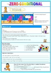 English Worksheet: Zero conditional - lesson and Activities