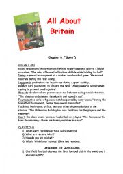 English Worksheet: All About Britain exercises chapter 8