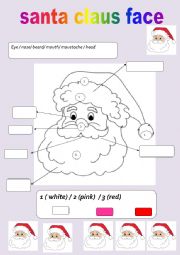 English Worksheet: parts of the face