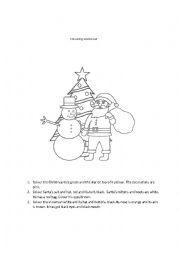 English Worksheet: Colouring worksheet