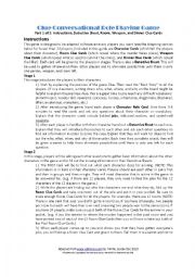 English Worksheet: Clue Conversational Role Play Part 1 of 4