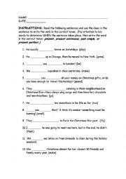 English Worksheet: WORKING WITH  REGULAR AND IRREGUALAR VERBS