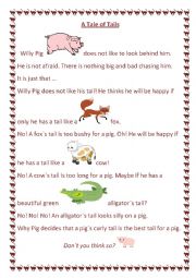 English Worksheet: Tales for kids