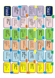 English Worksheet: GOING TO & PRESENT CONTINUOUS for FUTURE PLANS BOARD GAME