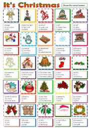 English Worksheet: Its Christmas