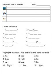 Long Vowel Rule 