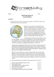 English Worksheet: Final exam Upper-elementary