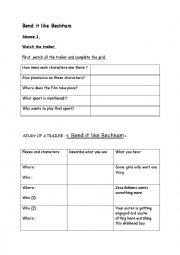 English Worksheet: Bend it like Beckham