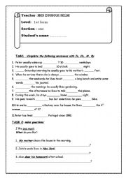 English Worksheet: consolidation activities