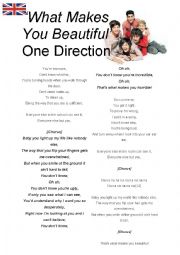 English Worksheet: One Direction - What Makes You Beautiful