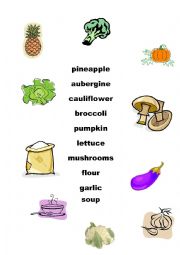 English Worksheet: Food