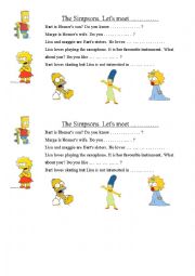 English Worksheet: Simpsons pronoms complments