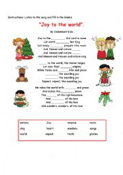 English Worksheet: Christmas Song 