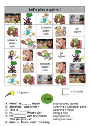 Coin Game - Telephone/Activity Conversations