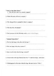 English Worksheet: lesson plan