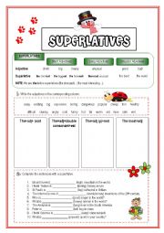 English Worksheet: Superlative