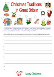 English Worksheet: Christmas traditions in Great Britain