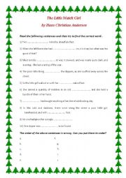 English Worksheet: The Little Match Girl