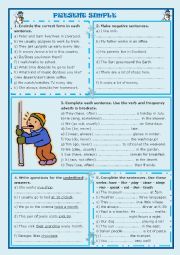 English Worksheet: Present Simple