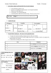 English Worksheet: Present Continuous