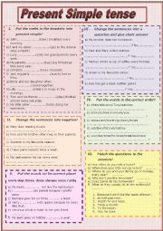 English Worksheet: Present Simple Tense