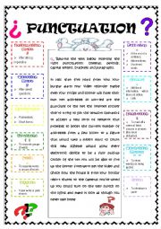 English Worksheet: Punctuation