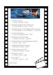 English Worksheet: The Polar Express 30 to 45 minutes