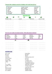 English Worksheet: vocabulary: holidays -  medicine