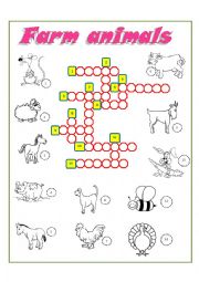 English Worksheet: FARM ANIMALS