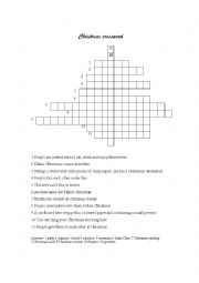 Christmas crossword