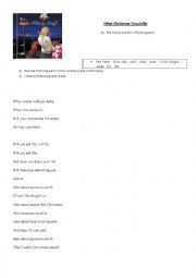 English Worksheet: What Christmas should be
