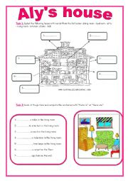 English Worksheet: 7th form module 3 Section 1 Alys house