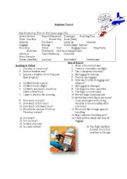 English Worksheet: Airplane Travel