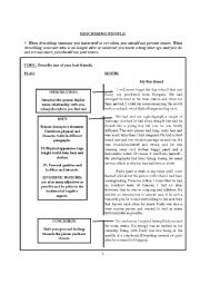 English Worksheet: Describing People